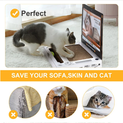 Laptop-Shaped Cat Scratching Board