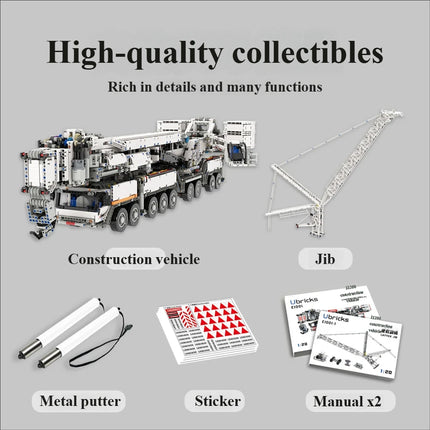 Ubricks E1001 10,437-Piece Mobile Crane Building Set