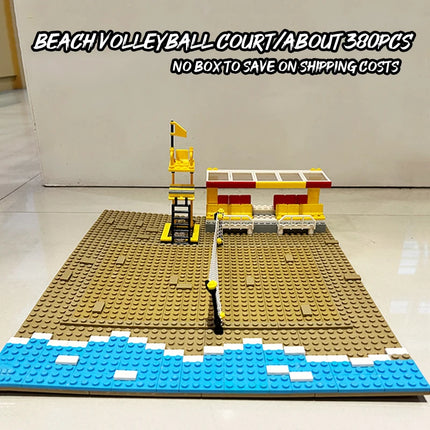 DIY Sports Field Building Block Scene Set