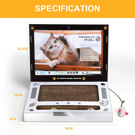Laptop-Shaped Cat Scratching Board