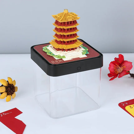 2027 Yellow Crane Tower 3D Paper-Cut Calendar