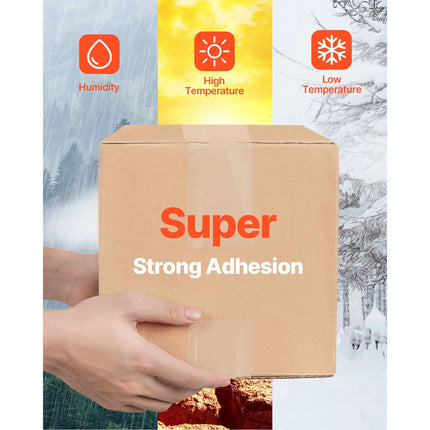 Clear Packing Tape with Dispenser — 12 Rolls