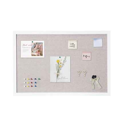20 × 30-Inch Wood-Framed Linen Cork Board