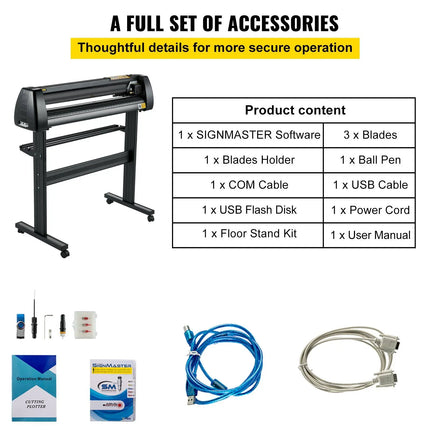 28-Inch Vinyl Cutting Plotter with Floor Stand