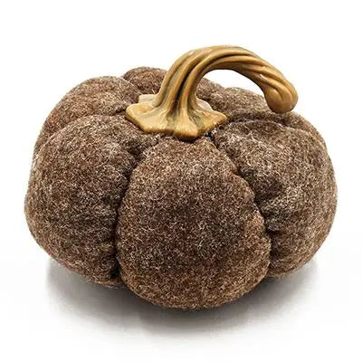 Brown Pumpkin Ornaments — Set of 3