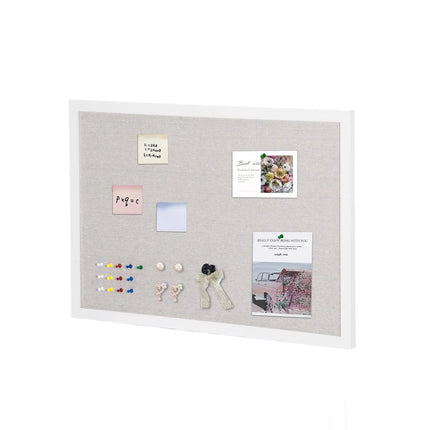 20 × 30-Inch Wood-Framed Linen Cork Board