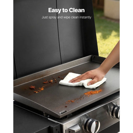 3-Burner Propane Griddle with Lid & Wheels