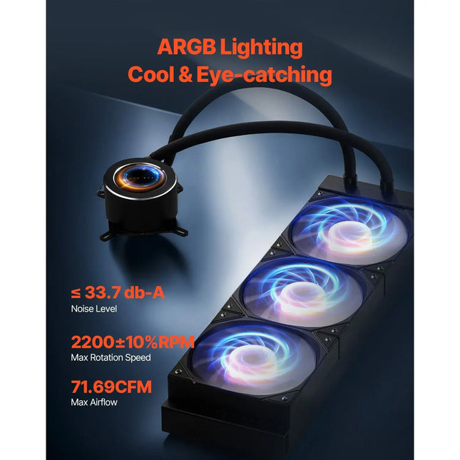 360 mm AIO CPU Liquid Cooler