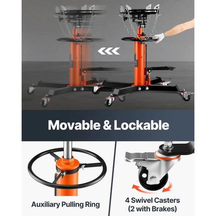 1/2-Ton Telescopic Hydraulic Transmission Jack