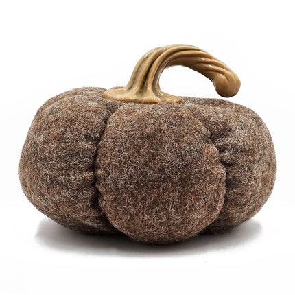 Brown Pumpkin Ornaments — Set of 3