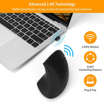 Wireless Vertical Ergonomic Mouse