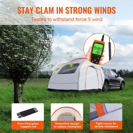2-Person SUV Camping Tent with Rainfly
