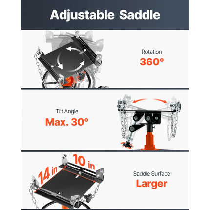 1/2-Ton Telescopic Hydraulic Transmission Jack
