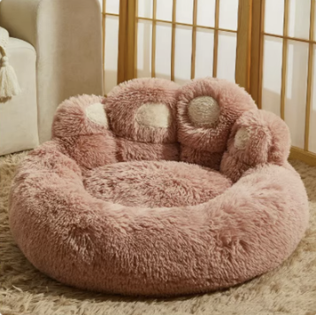 All-Season Plush Pet Bed for Dogs & Cats