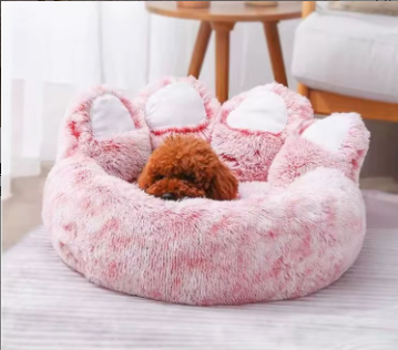 All-Season Plush Pet Bed for Dogs & Cats