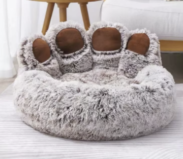 All-Season Plush Pet Bed for Dogs & Cats