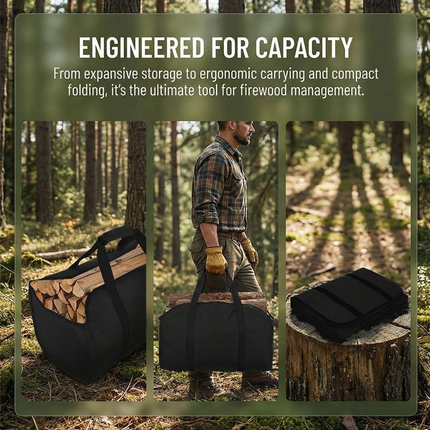 Foldable Polyester Firewood Carrier