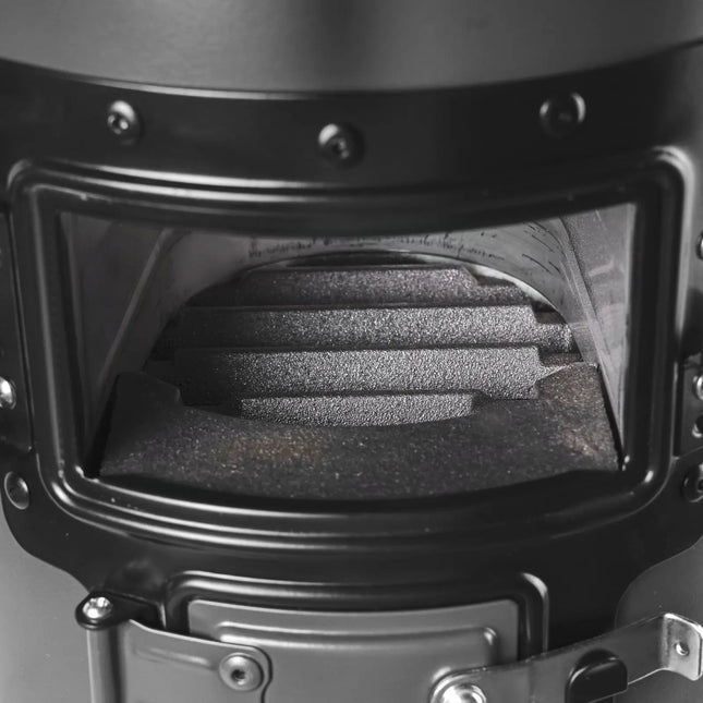 Foldable Double-Door Wood-Burning Rocket Stove