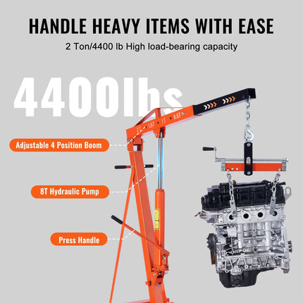 2-Ton Foldable Hydraulic Engine Hoist