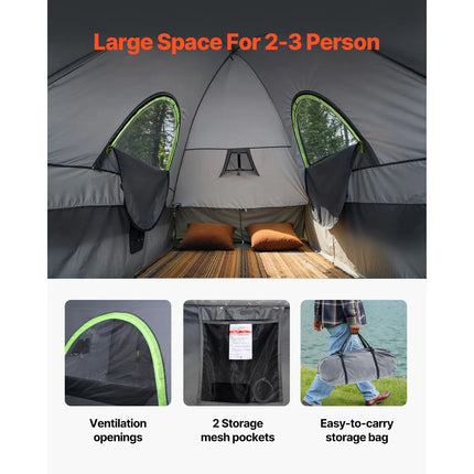 2–3 Person Truck Bed Tent for 5.0–5.2 ft Pickups