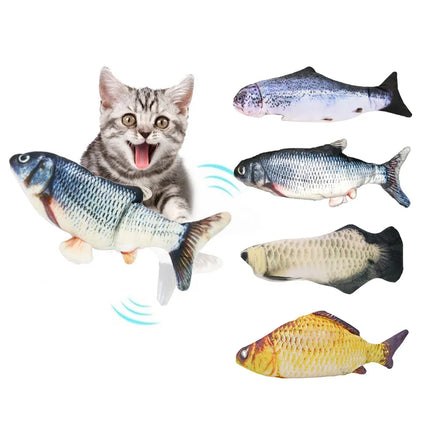 Electric Moving Fish Cat Toy