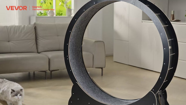 QuietStride Wooden Cat Exercise Wheel